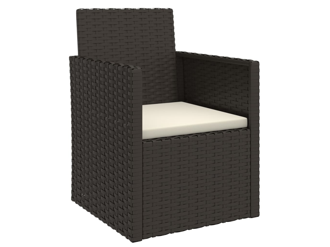 Garden Armchair, Garden Armchairs Vidaxl Preto Rattan / Vime (n/a)