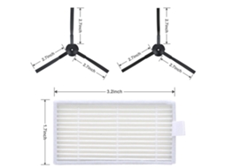 Kit De Substituição De Escova E Filtro Laxiscreed Para Aspiradores Robot Ilife V3, V3s, V5 E V5s