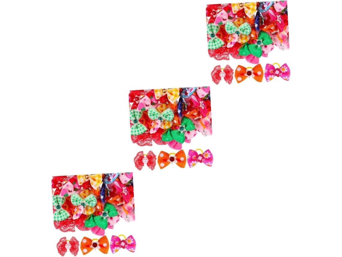 150 Peças De Acessórios Cabelo Multicoloridos Com Strass E Pérolas, Com Elásticos Perfeito Gatos
