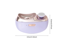 Tesouras Elétricas Para Unhas (2 Em 1: Corte E Polimento, Roxo Com Luz Led) Eoocoo