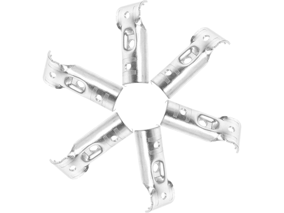 Inoomp Abraçadeiras De Extremidade Trilho Em Aço Galvanizado, Conectores Em T Para Tubos De 20mm, Clipes Para Postes De