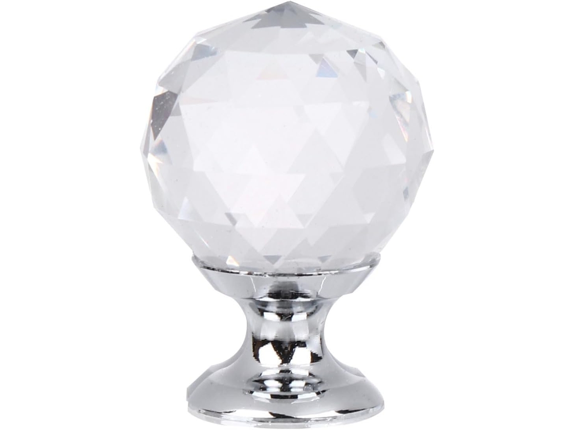 Childweet 10-puxadores De Bola Cristal, Fácil Instalação Para Gavetas E Portas, Puxadores Modernos De 25mm Para