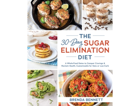 Livro 30day Sugar Elimination Diet de Brenda Bennett (Inglês)