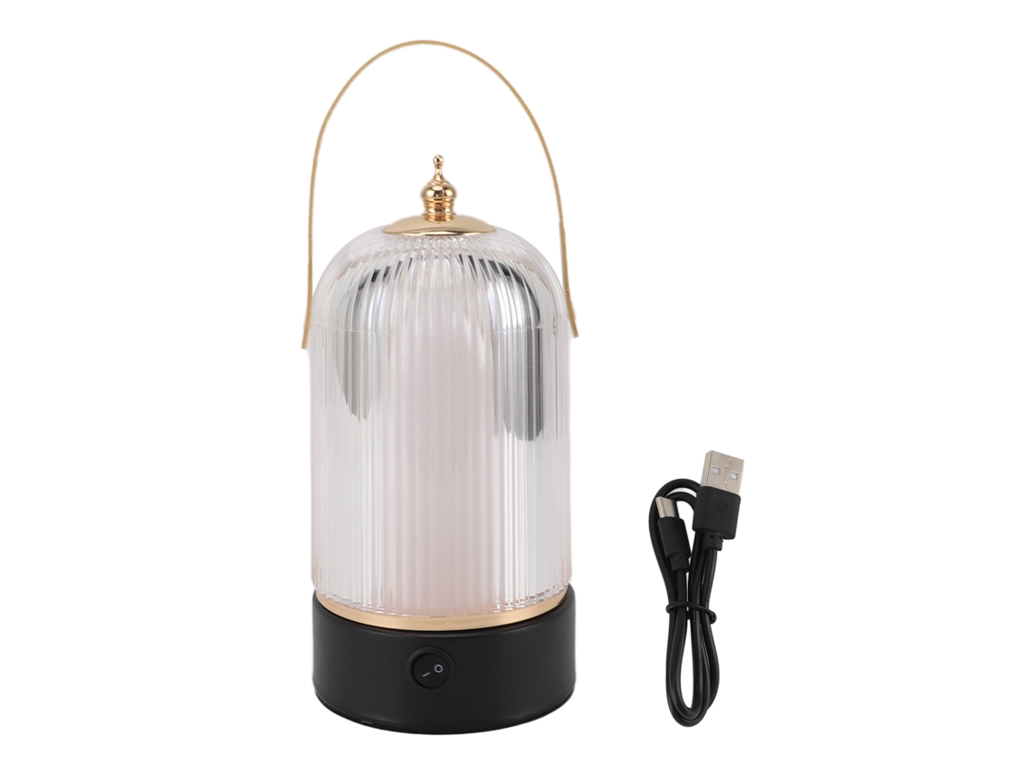 Rebe-lâmpada De Mesa Portátil Recarregável Lanterna Sem Fio Led Com 3 Modos E Luz Piscante Para Bar E Quarto