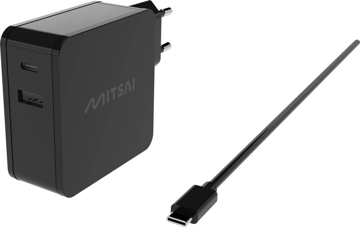 Carregador Portátil MITSAI (Usb-C+A - 45W - 20V)