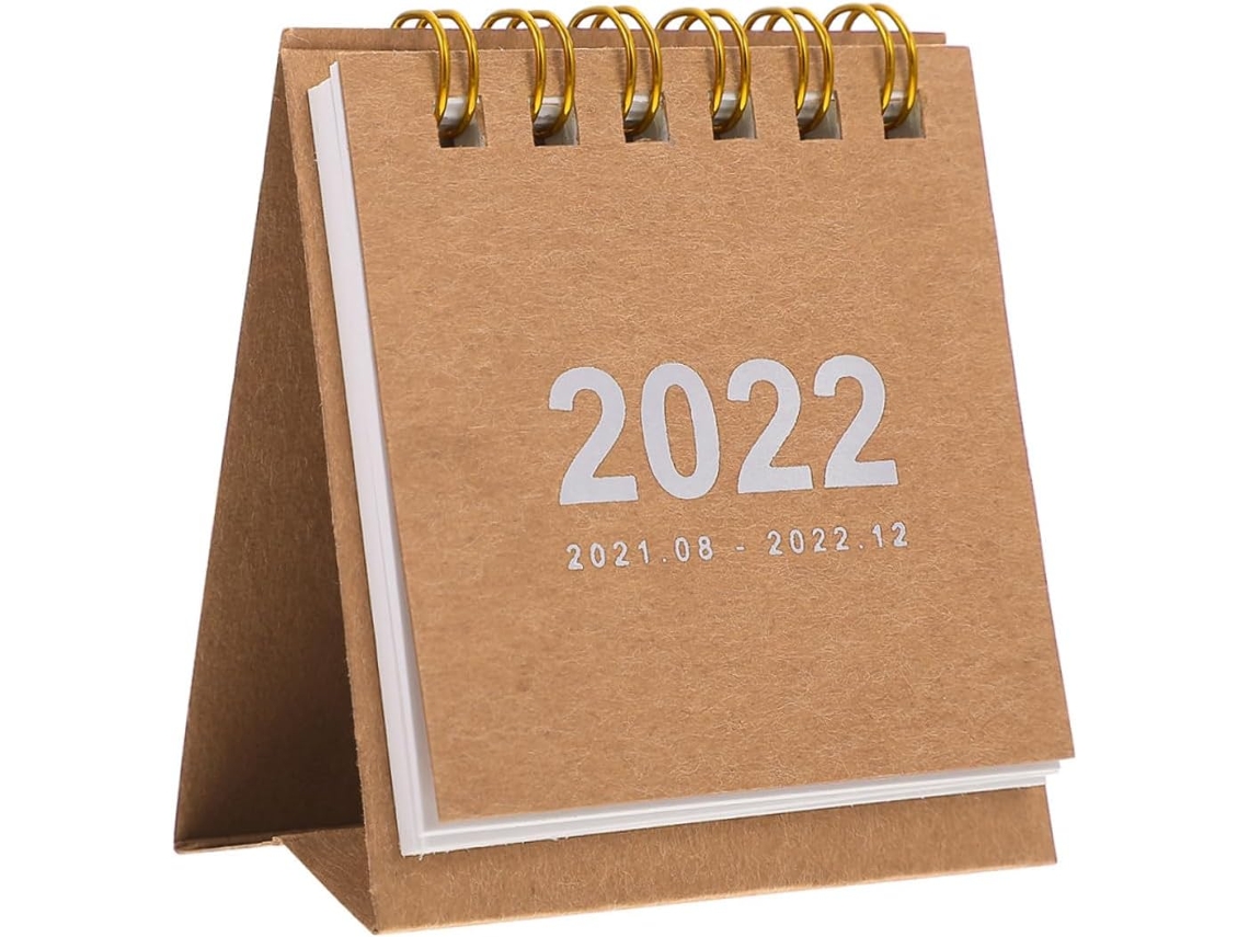 Mini Calendário Anual, De Mesa, Para Escritório E Casa, Em Estilo