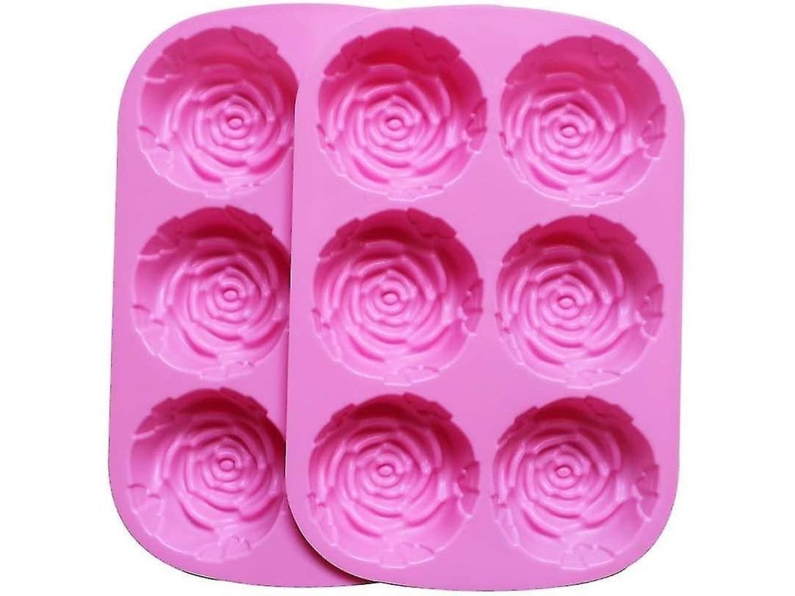 Moldes De Silicone De Rosa Para Sabonete, Chocolate, Bolo E Mais - Tamanho Ideal E Fácil De Usar