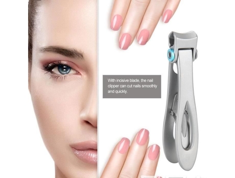 Corta Unhas Aiz Aço Inoxidável Aparador De Unhas Ferramenta De Manicure Pedicure Prata Zisonix