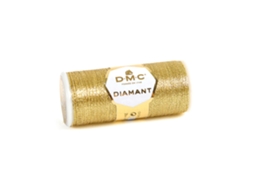 Linha de Bordar Metalizada DMC Diamant 380 Dourado D3821