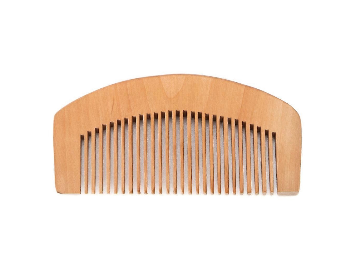 Pente De Madeira De Pêssego Com Dentes Finos Para Massagem Na Cabeça, Cuidados Com Os Cabelos, Barba E Bigode, Antiestático. Jinyubo Store