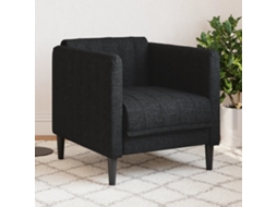 Vidaxl Poltrona Tecido Preto