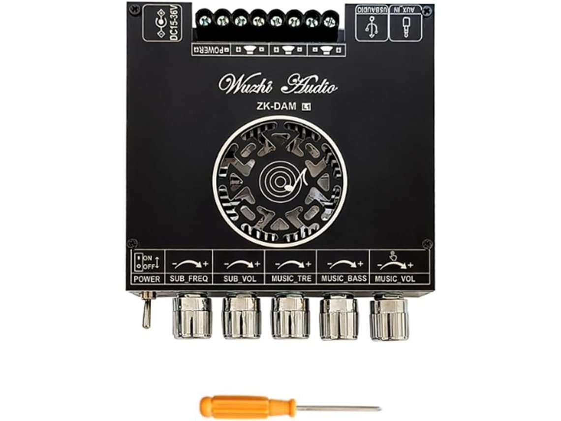 Placa Amplificadora de Potência Estéreo Bluetooth Dam L1 2x220w+350w 5.0 SFUSHOS