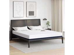 Vidaxl Colchão Branco E Azul 180 X 200 Cm Tecido Jacquard