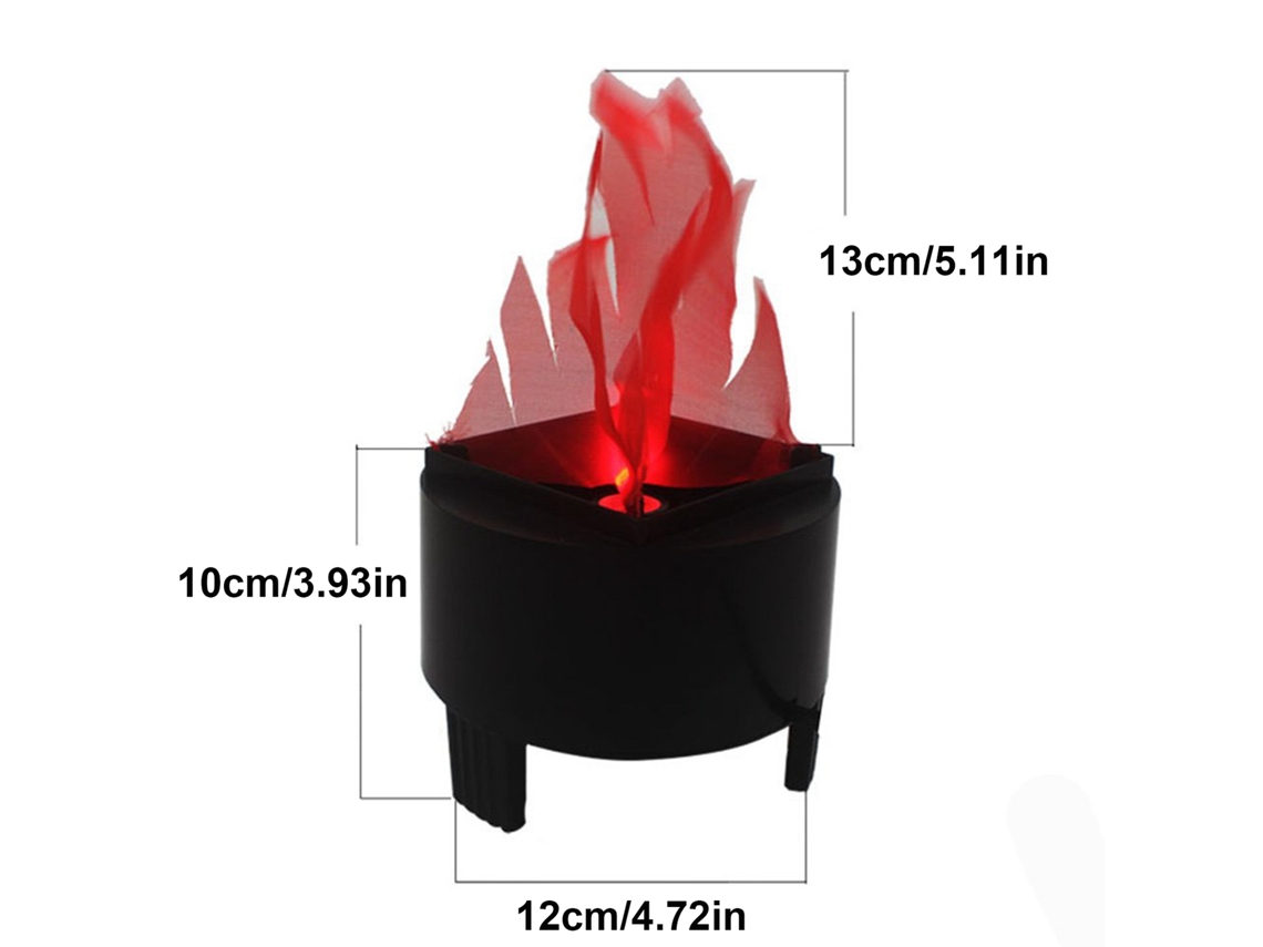 Luzes Decorativas Efeito Chama Led Para Natal E Halloween