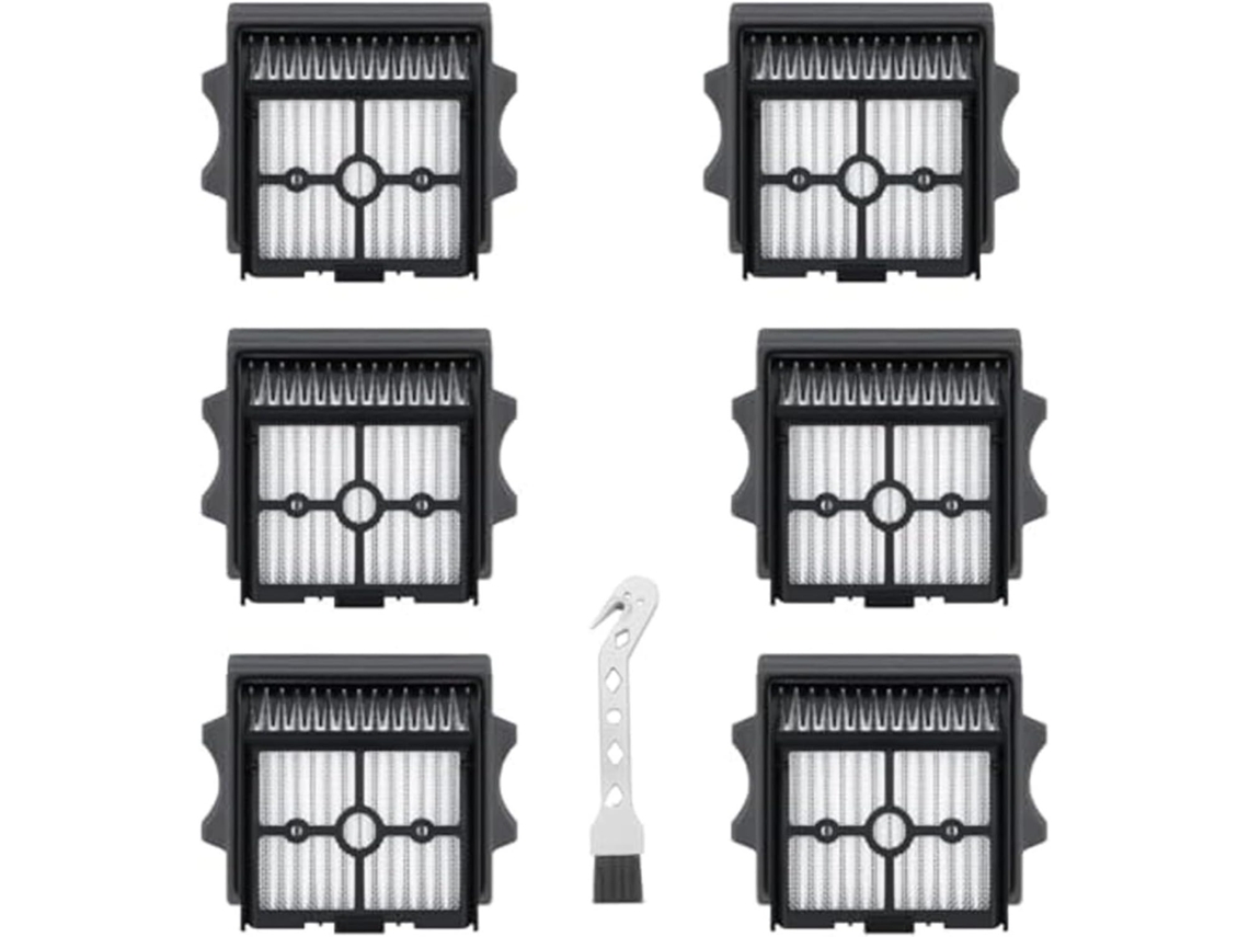 Kit Com 6 Filtros Hepa Para Aspirador De Pó Tineco Stretch S6 S7 S9