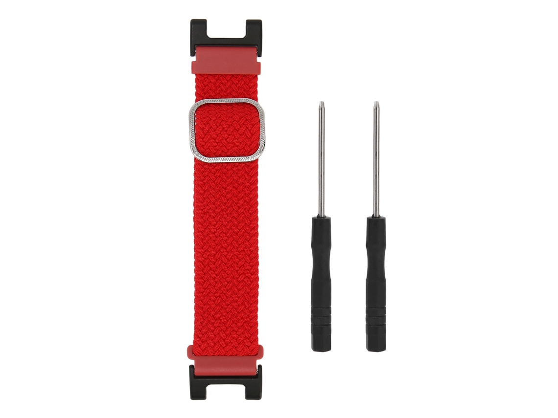2026 cinto de Nylon Trançado Esportivo para Amazfit T Rex Vermelho