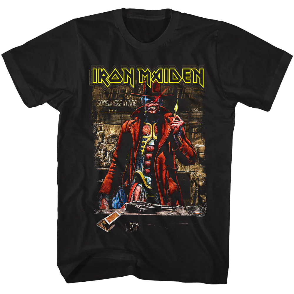 Iron Maiden Vintage Somewhere In Time T-shirt Unisex Rockinstone Size:xl