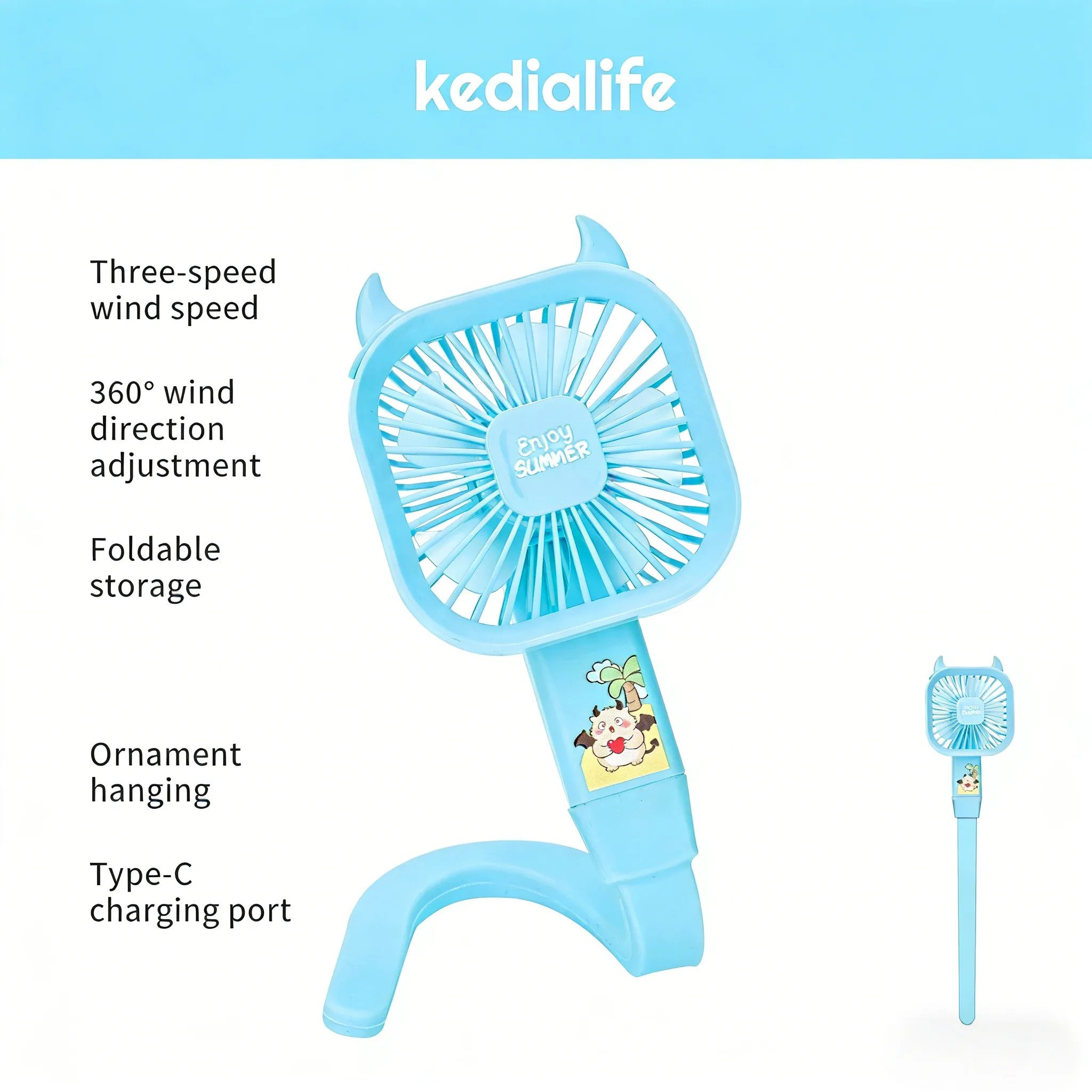 Ventilador de Pescoço MDUG 8000mah Recarregável