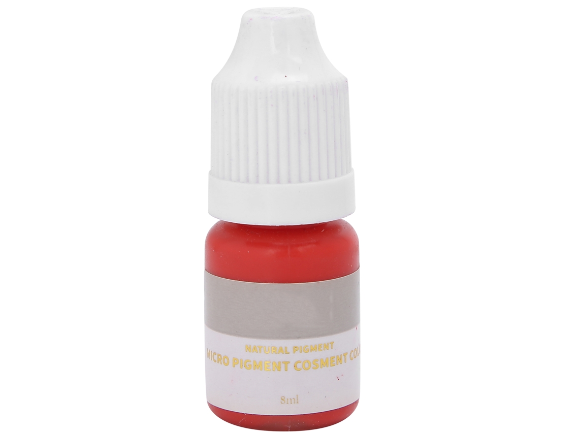 Tinta De Tatuagem Labial Rápida Corante Prática Pigmento Microblading Acessório Para Iniciantes 8ml Vermelho Pêssego