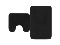 Bath Mat Set, Bath Mat Sets Vidaxl Antracite Tecido (n/a)