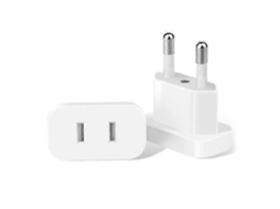 Adaptador De Tomada Dos Eua Para A Ue, Carregador De Viagem, Conversor De Tomada Elétrica Para Tomadas Europeias(eua)