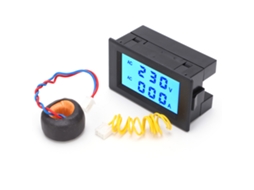Meter Lcd De Doble Pantalla Voltaje Corriente Ac80-400v Qh4835a