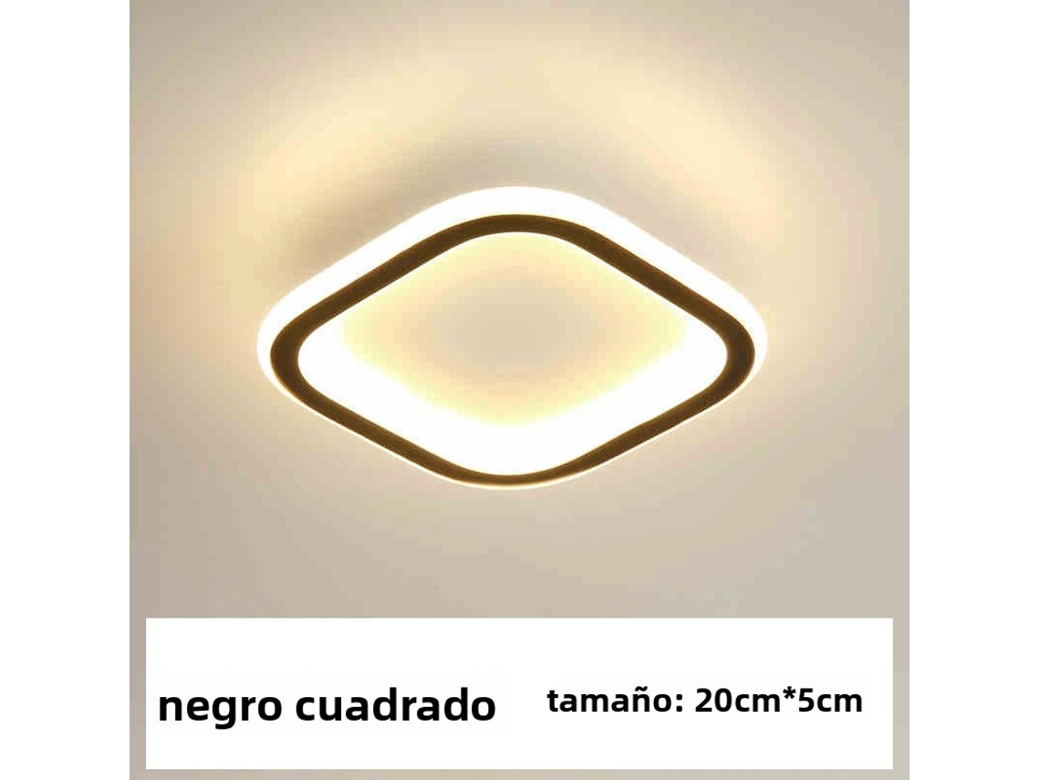 (preto 25w) Luminária Led Moderna Para Corredor Em Estilo Nórdico