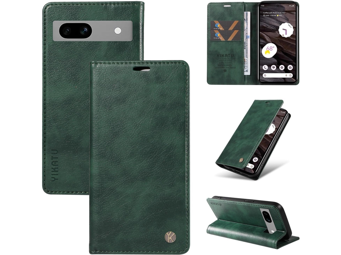 Capa Para Google Pixel 7a 5g, Capa Carteira Em Couro Pu Resistente A Impactos, Capa Dobrável Tipo Flip À Prova De Choque