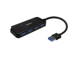 Aisens A106 0713 Hub Usb 3.0, Tipo A/m 4xtipo A/h, Preto, 15 Cm Brilvibera