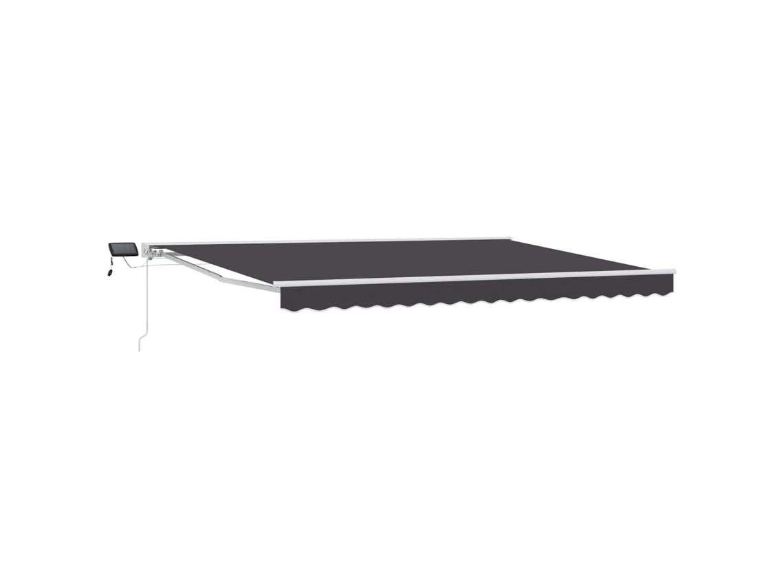 Conjunto 1 Toldo Manual Vidaxl Branco Alumínio (4 × 3 M)