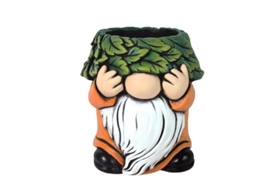 Cabeça de plantador anão com folhas XL 63x23x25 cm Fedor