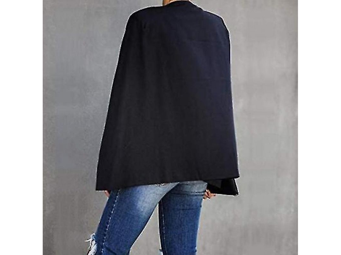 2026 chaqueta Blazer Cape Mujer Manga Dividida Sin Cierre Casual Trabajo Kdw M Vermelho