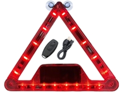 Triângulo De Sinalização Com Luz Estroboscópica E Função Rotativa