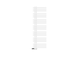 Radiador De Casa De Banho De Ligação Central 500x1600 Mm Branco Luxebath