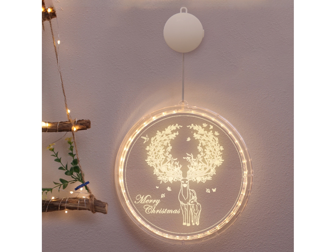 Luz de Natal Suspensa Led Ip65 Decoração Janela