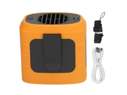 Ventilador Mini Portátil Cintura Bateria 8000mah Laranja