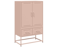 Highboard, Highboards Vidaxl Cor-de-rosa Aço (n/a)