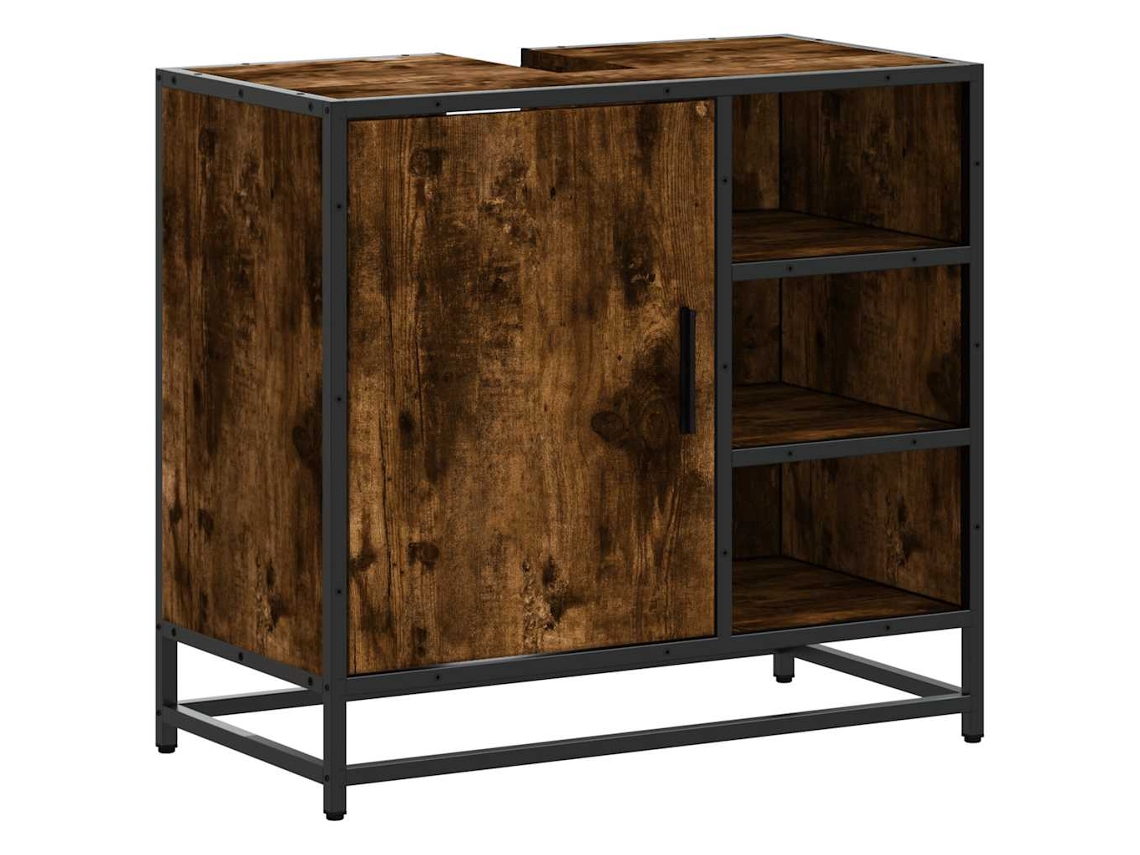 Bathroom Sink Cabinet, Bathroom Sink Cabinets Vidaxl Marrom Madeira Processada (n/a)