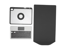 Aetheria capa com Teclado Sem Fio e Touchpad, Suporte para Lápis para Tablet Ios 9 8 7 Preto