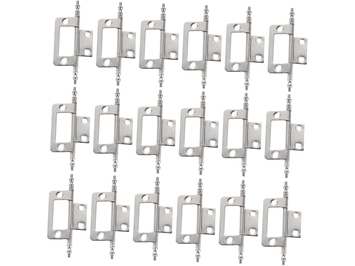 Conjunto De 16 Dobradiças Metal Para Armários, Com Revestimento