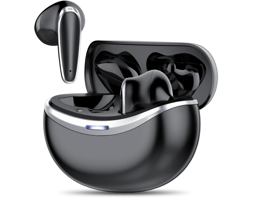 Fone de Jogo Sem Fio com Microfone para PC, PS4, PS5, com Fio de 3,5mm, Controle de Volume, Preto JIAPEI