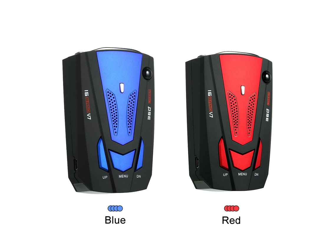 Radar Detector Car Vehicle Speed Control Voice Alert Warning Device Red