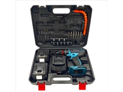 Kit De Ferramentas Industriais Wd 07, Furadeira Sem Fio De 48v Duas Baterias Diversos Acessórios. PAPRIKA