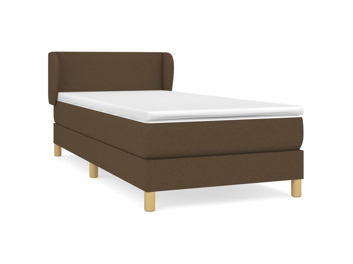 Box Spring Bed, Box Spring Beds Vidaxl Marrom Tecido (100 X 200 Cm)