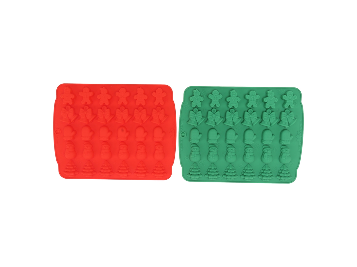 Moldes de Silicone Natal LAXISCREED 2pcs Resistente Calor
