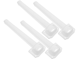 Nuobesty Conjunto De 4 Pés Mesa Dobráveis Plástico Reforçado Para Montagem Diy, Ideais Para Laptop, Cama, Mesa De Chá E