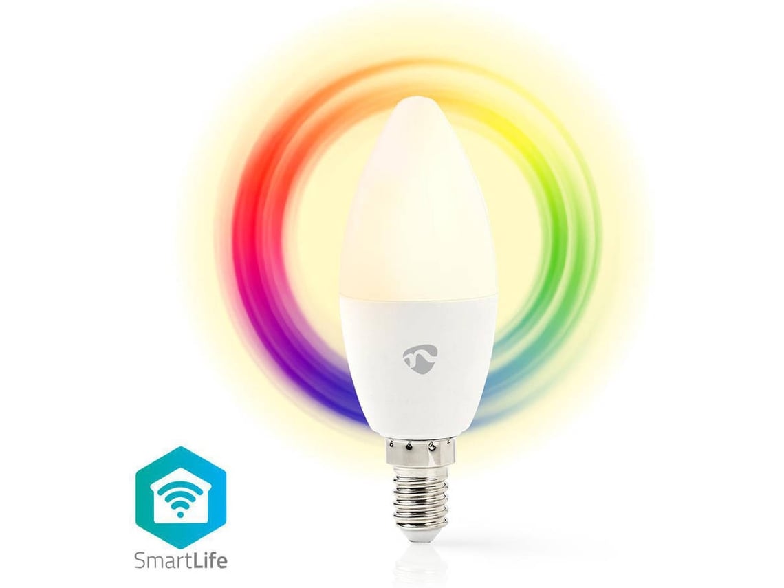 Lâmpada LED NEDIS SmartLife Full Colour Wi-Fi E14