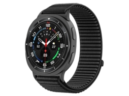 Bracelete Nylon Trançado com Fecho de Velcro Preta para Samsung Galaxy Watch 8 / 8 Classic XIAOMOYU