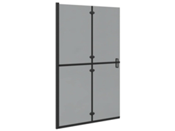 Maison Exclusive - Parede De Chuveiro Walk-in Preto 120 X 6,5 X 190 Cm