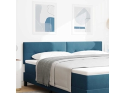 Vidaxl Cabeceira Azul Escuro 180 Cm Veludo